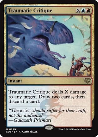 Traumatic Critique |  Foil (239) [Secrets of Strixhaven]