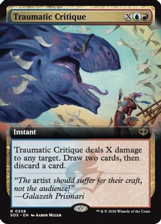 Traumatic Critique (Extended Art) |  (358) [Secrets of Strixhaven]