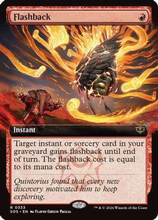 Flashback (Extended Art) |  Foil (333) [Secrets of Strixhaven]