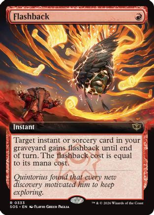 Flashback (Extended Art) |  Foil (333) [Secrets of Strixhaven]