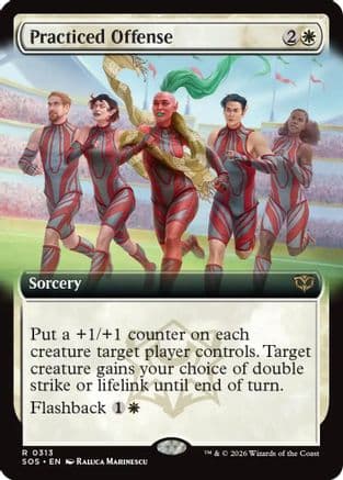 Practiced Offense (Extended Art) |  Foil (313) [Secrets of Strixhaven]
