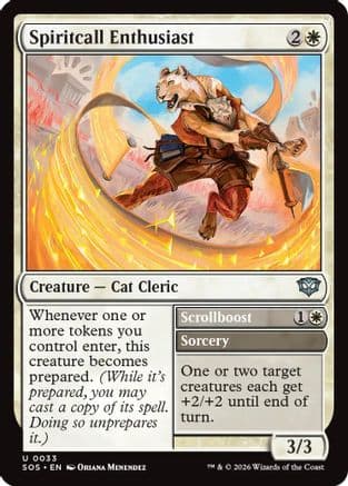 Spiritcall Enthusiast |  Foil (033) [Secrets of Strixhaven]