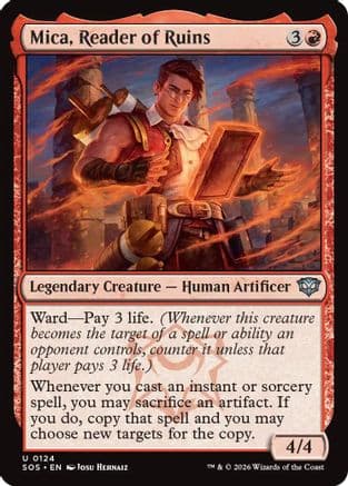 Mica, Reader of Ruins |  Foil (124) [Secrets of Strixhaven]