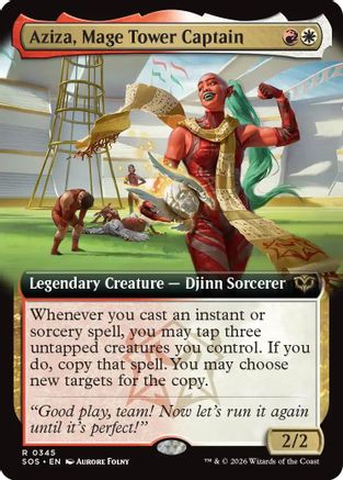 Aziza, Mage Tower Captain (Extended Art) |  (345) [Secrets of Strixhaven]