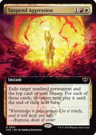 Suspend Aggression (Extended Art) |  (357) [Secrets of Strixhaven]