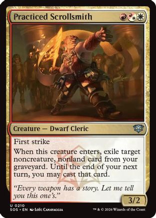 Practiced Scrollsmith |  Foil (210) [Secrets of Strixhaven]