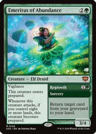 Emeritus of Abundance |  Foil (145) [Secrets of Strixhaven]