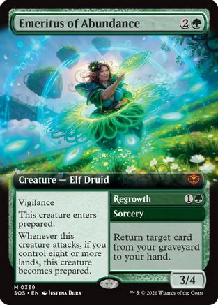 Emeritus of Abundance (Extended Art) |  Foil (339) [Secrets of Strixhaven]