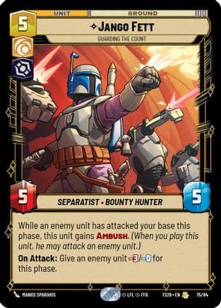 Jango Fett - Guarding the Count |  (75/84)  [Twin Suns]