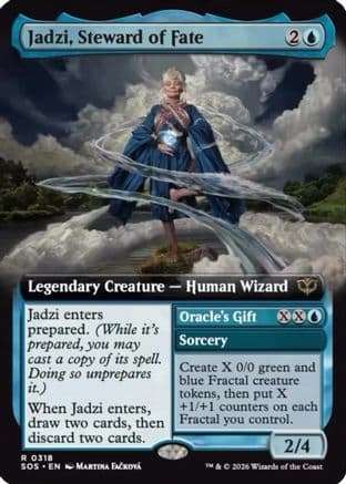 Jadzi, Steward of Fate (Extended Art) |  Foil (318) [Secrets of Strixhaven]