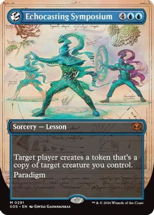 Echocasting Symposium (Borderless) |  Foil (291) [Secrets of Strixhaven]