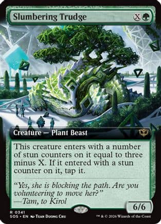 Slumbering Trudge (Extended Art) |  Foil (341) [Secrets of Strixhaven]