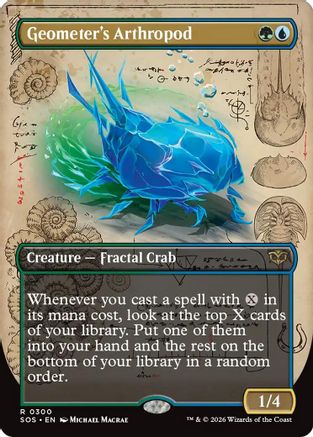 Geometer's Arthropod (Borderless) |  Foil (300) [Secrets of Strixhaven]