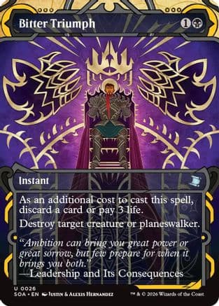 Bitter Triumph |  Foil (026) [Secrets of Strixhaven: Mystical Archive]