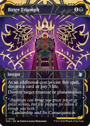Bitter Triumph |  Foil (026) [Secrets of Strixhaven: Mystical Archive]