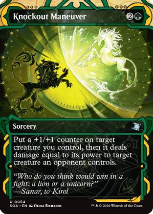 Knockout Maneuver |  Foil (054) [Secrets of Strixhaven: Mystical Archive]
