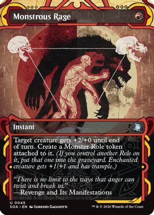Monstrous Rage |  Foil (045) [Secrets of Strixhaven: Mystical Archive]