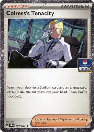 Colress's Tenacity (Gym Stamp Asia Exclusive) 057- Miscellaneous Cards & Products Holofoil