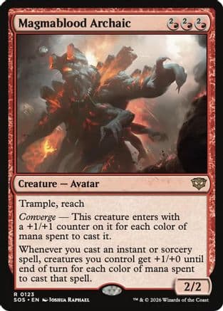 Magmablood Archaic |  Foil (123) [Secrets of Strixhaven]
