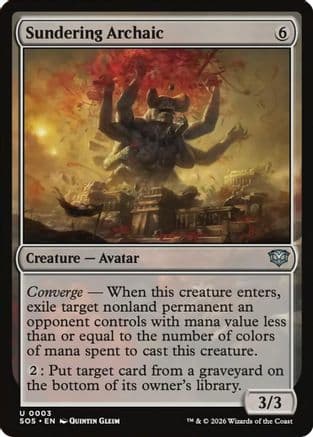 Sundering Archaic |  Foil (003) [Secrets of Strixhaven]