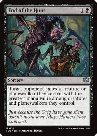 End of the Hunt |  Foil (081) [Secrets of Strixhaven]