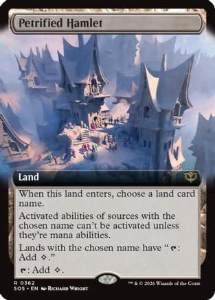 Petrified Hamlet (Extended Art) |  (362) [Secrets of Strixhaven]