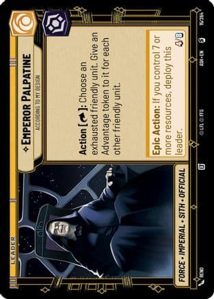 Emperor Palpatine - According to My Design |  (15/264)  [Ashes of the Empire]