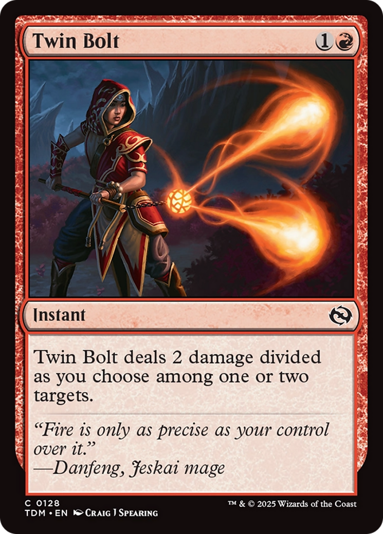 Twin Bolt (128) [Tarkir: Dragonstorm]  Foil
