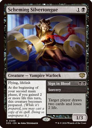 Scheming Silvertongue |  Foil (099) [Secrets of Strixhaven]