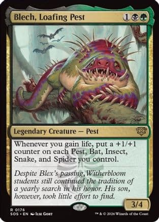 Blech, Loafing Pest |  Foil (176) [Secrets of Strixhaven]