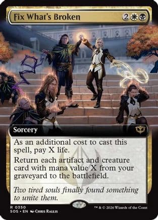 Fix What's Broken (Extended Art) |  Foil (350) [Secrets of Strixhaven]