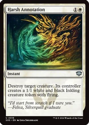 Harsh Annotation |  Foil (018) [Secrets of Strixhaven]