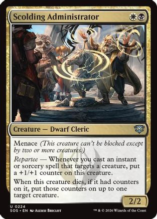 Scolding Administrator |  Foil (224) [Secrets of Strixhaven]