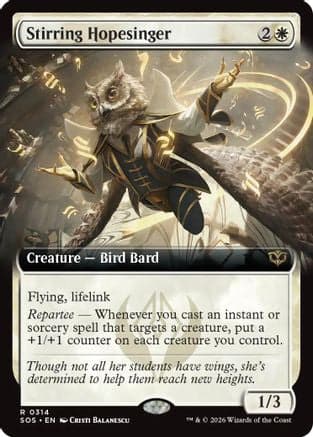 Stirring Hopesinger (Extended Art) |  Foil (314) [Secrets of Strixhaven]