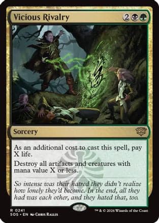 Vicious Rivalry |  Foil (241) [Secrets of Strixhaven]
