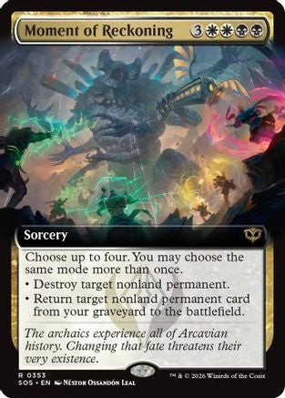 Moment of Reckoning (Extended Art) |  Foil (353) [Secrets of Strixhaven]