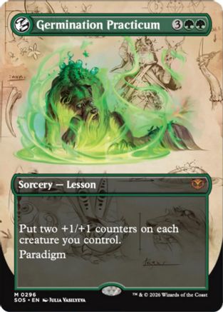 Germination Practicum (Borderless) |  Foil (296) [Secrets of Strixhaven]