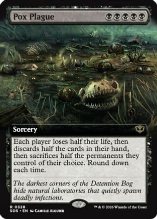 Pox Plague (Extended Art) |  (328) [Secrets of Strixhaven]