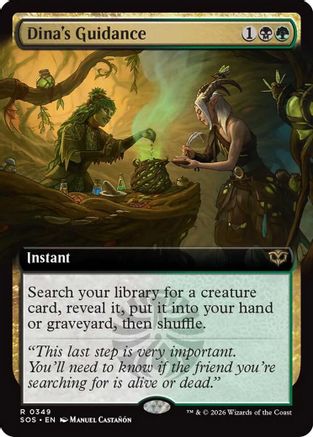 Dina's Guidance (Extended Art) |  (349) [Secrets of Strixhaven]