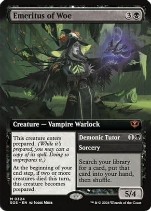 Emeritus of Woe (Extended Art) |  Foil (324) [Secrets of Strixhaven]