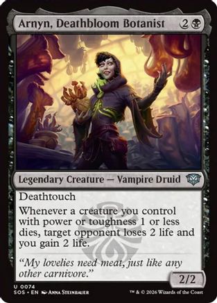 Arnyn, Deathbloom Botanist |  Foil (074) [Secrets of Strixhaven]