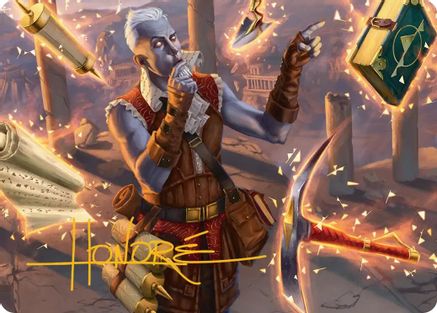 Dig Site Inventory Art Card (Gold-Stamped Signature) |  (002) [Art Series: Secrets of Strixhaven]
