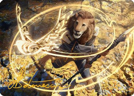 Eager Glyphmage Art Card (Gold-Stamped Signature) |  (003) [Art Series: Secrets of Strixhaven]