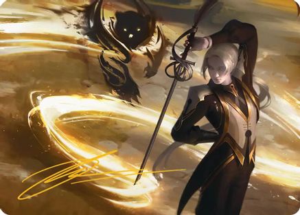 Rapier Wit Art Card (Gold-Stamped Signature) |  (006) [Art Series: Secrets of Strixhaven]