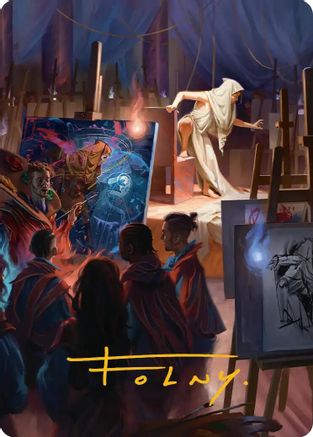 Archaeomancer Art Card (Gold-Stamped Signature) |  (041) [Art Series: Secrets of Strixhaven]