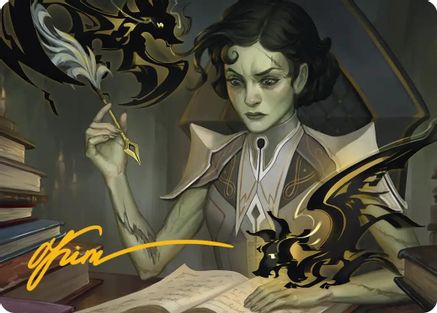 Eternal Student Art Card (Gold-Stamped Signature) |  (011) [Art Series: Secrets of Strixhaven]
