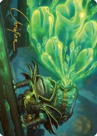 Burrog Barrage Art Card (Gold-Stamped Signature) |  (015) [Art Series: Secrets of Strixhaven]