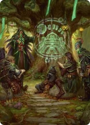 Sylvan Library Art Card |  (042) [Art Series: Secrets of Strixhaven]