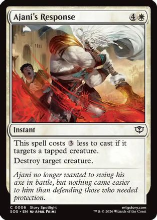 Ajani's Response |  Foil (006) [Secrets of Strixhaven]