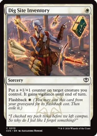 Dig Site Inventory |  Foil (010) [Secrets of Strixhaven]
